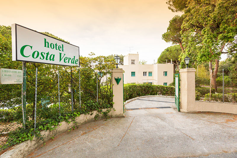 Accesso dal parco, Hotel Costa verde Castiglioncello